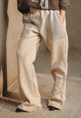 Asim Jofa  Western Wear Ajwpb-04 Unisex Wide-Leg Embroidered Sweatpants 1 Pc