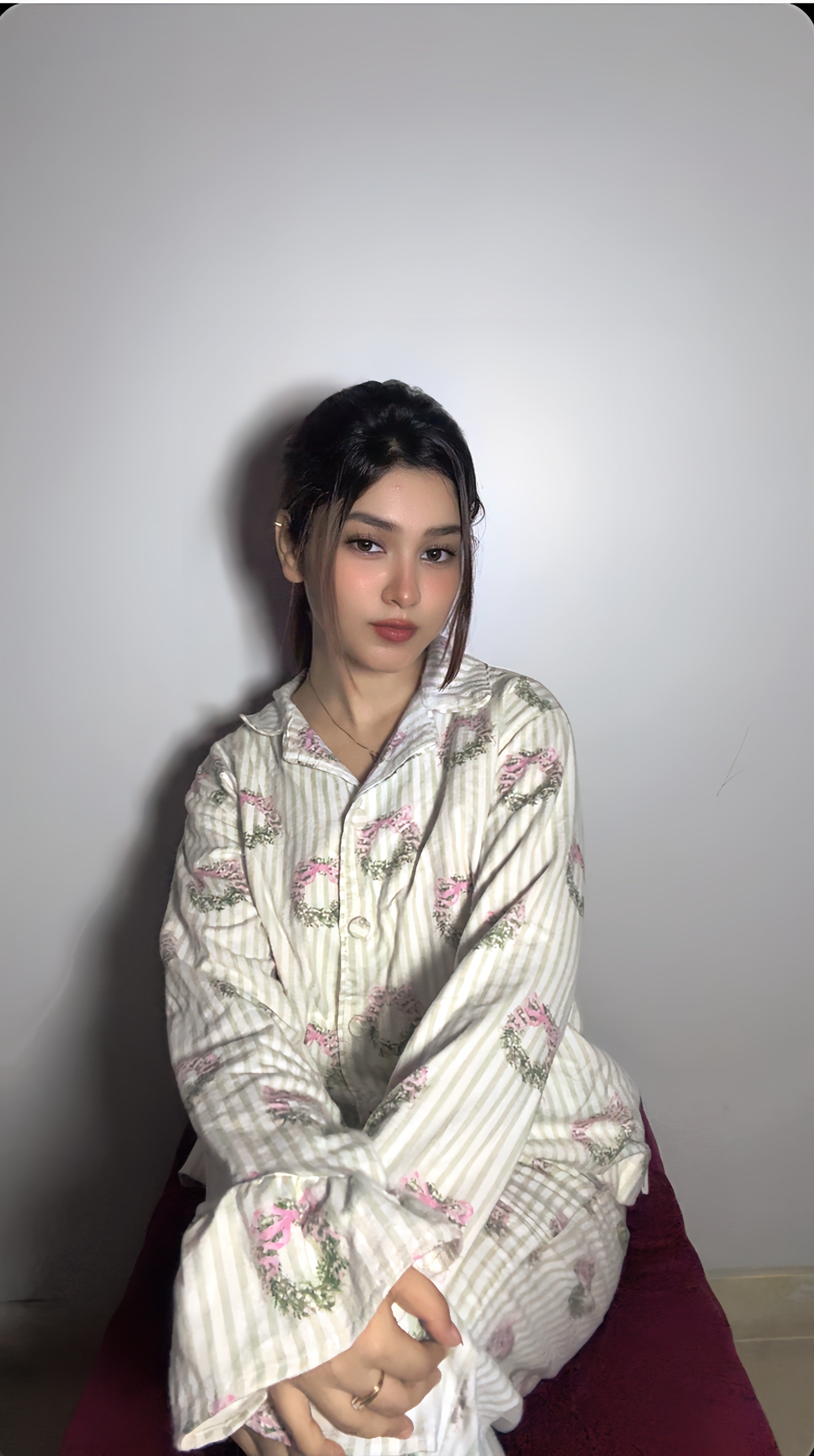 Urban Cut Women Pajama Suit – Floral Bow Print