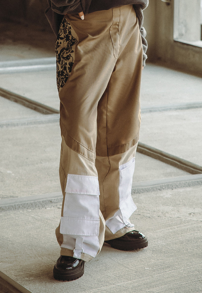 Asim Jofa  Western Wear Ajwpb-06 Unisex Cotton Twill Wide Leg Pants 1 Pc