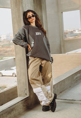 Asim Jofa  Western Wear Ajwpb-06 Unisex Cotton Twill Wide Leg Pants 1 Pc