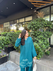 Tiraz Stitched 2 Piece Winter Suit-Ameera