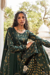 Screen Printed Frock By Mannat Clothing Stitched Collection-Sanam