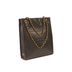 LONG CROCODILE BLACK - Bag X