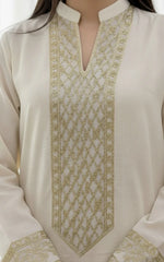 Urban Cut 2 Piece Cotton Sequence Embroidered Suit