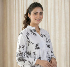 Urban Cut 1 Piece Printed Cotton Long Dress