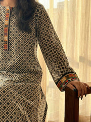 Urban Cut 2 Piece Cotton Printed Suit