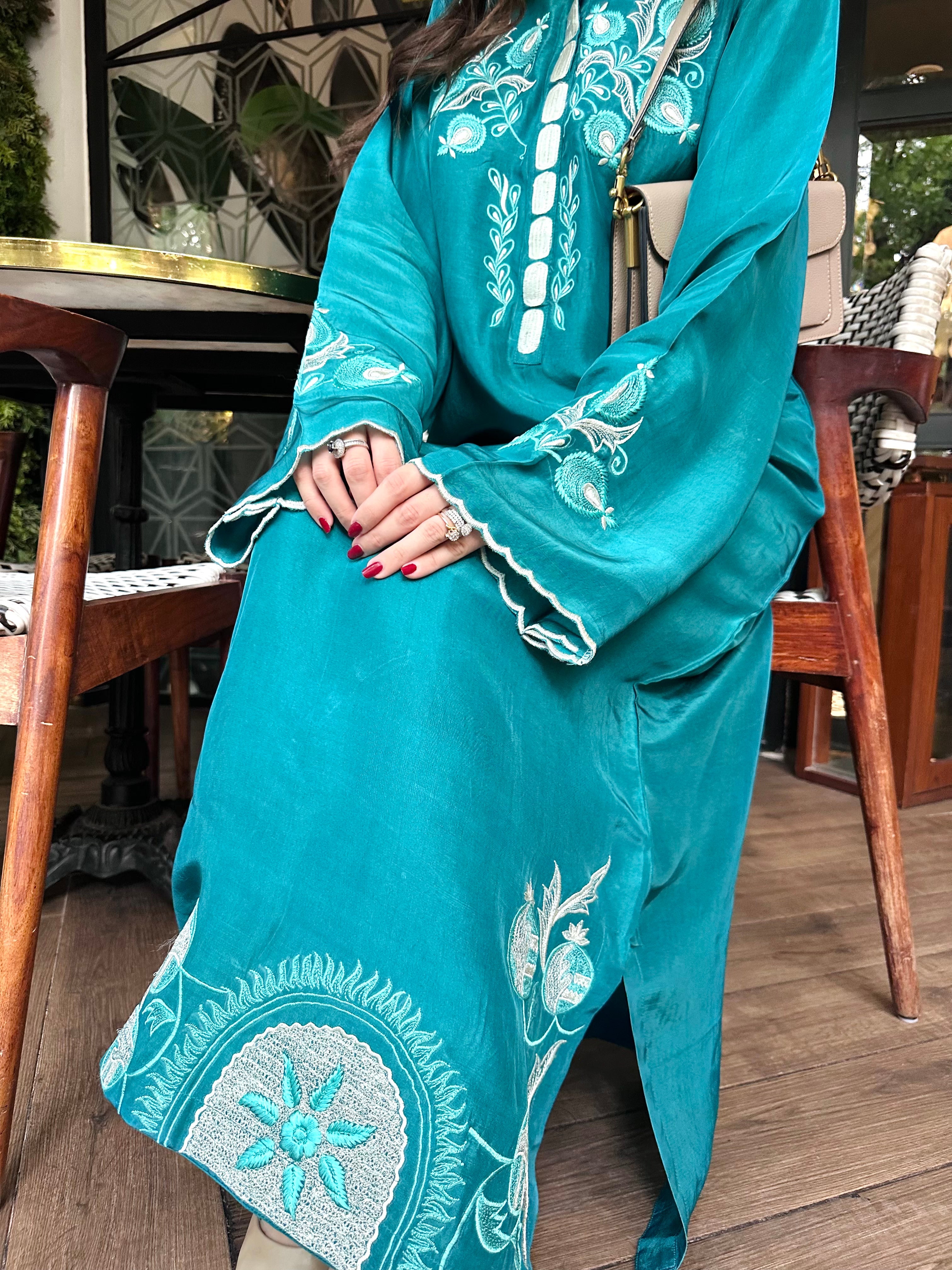 Zaman By MNM Stitched Shirt Ramen Silk Collection'2025-Emera