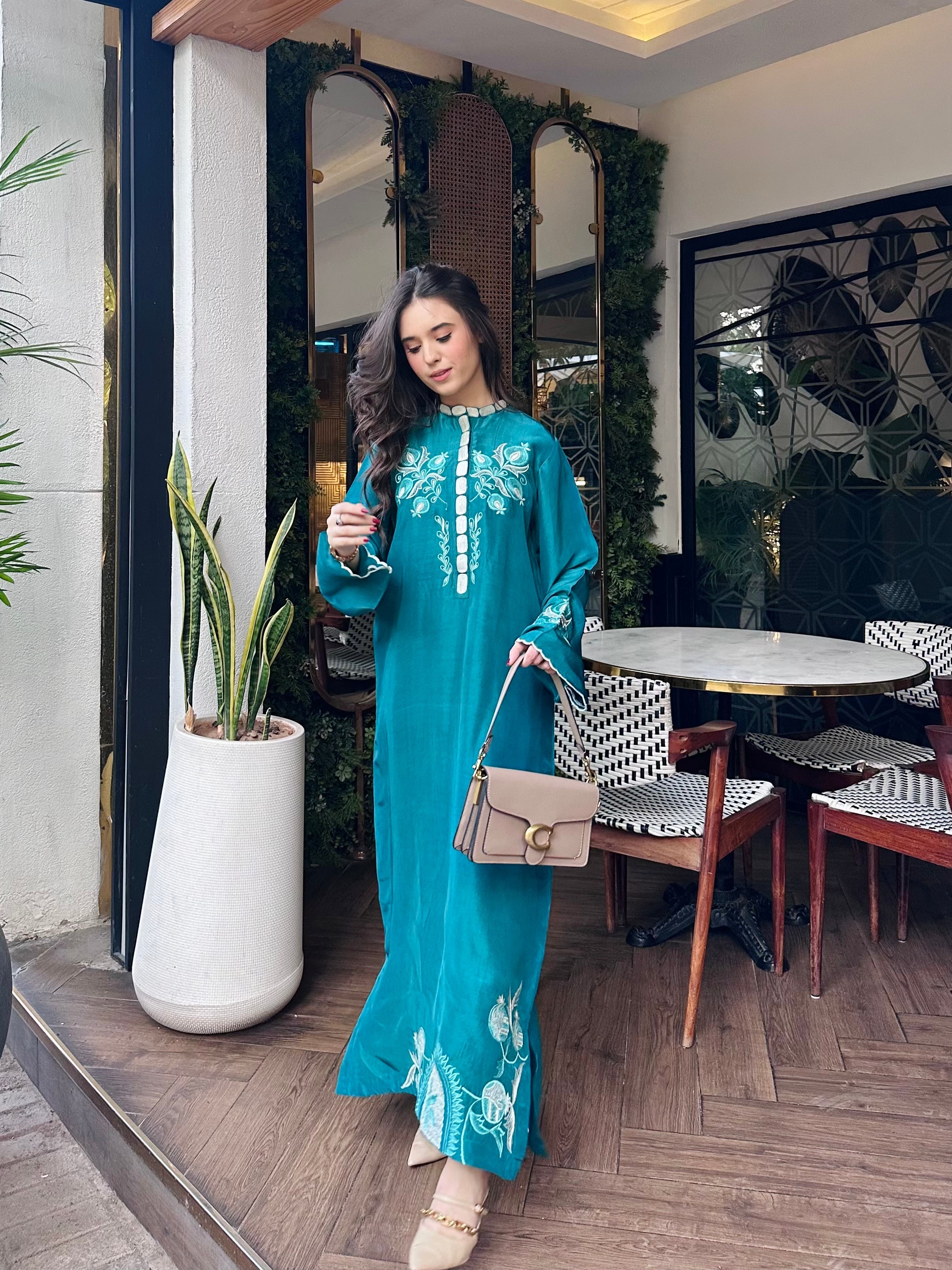 Zaman By MNM Stitched Shirt Ramen Silk Collection'2025-Emera