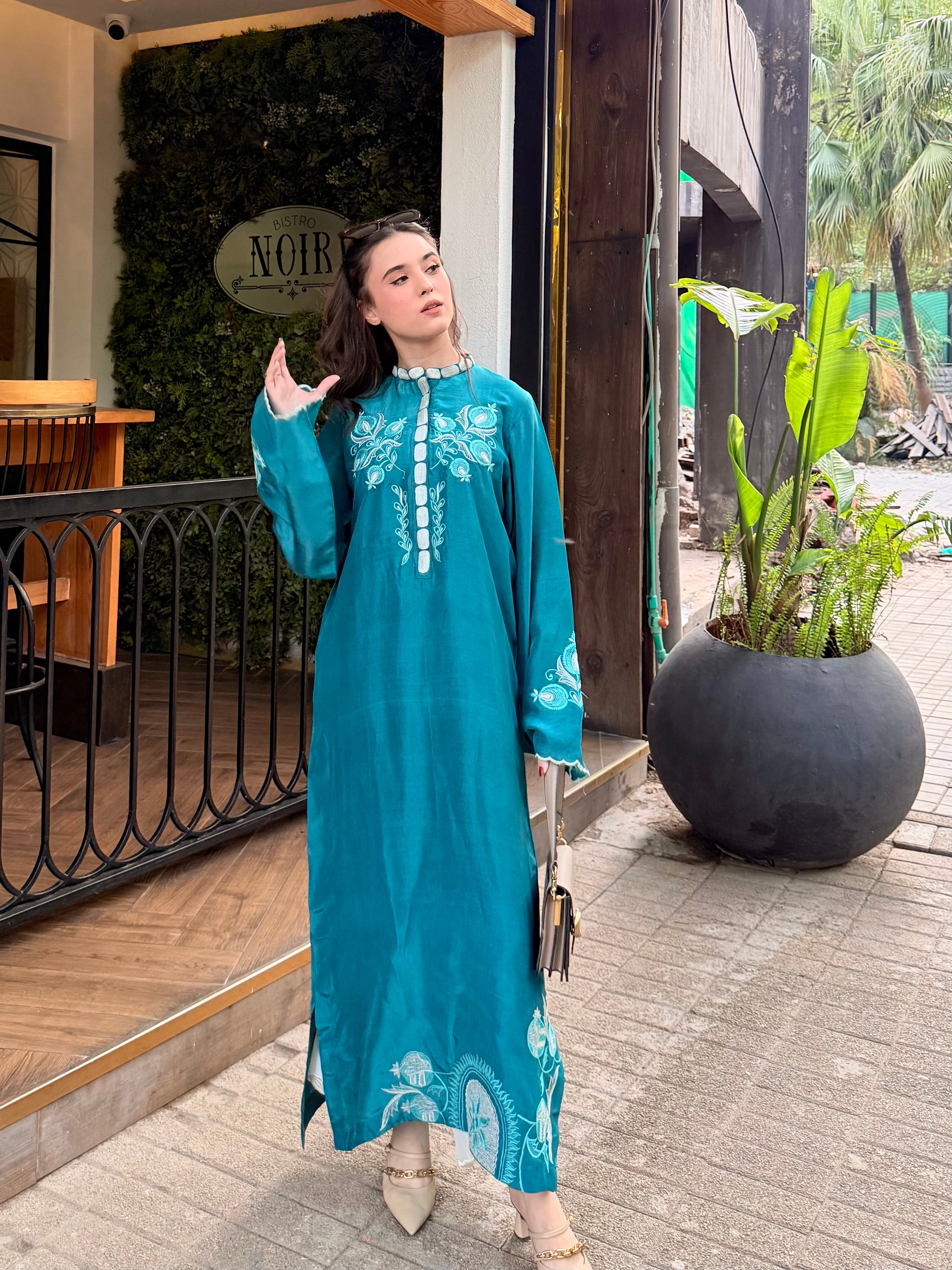 Zaman By MNM Stitched Shirt Ramen Silk Collection'2025-Emera
