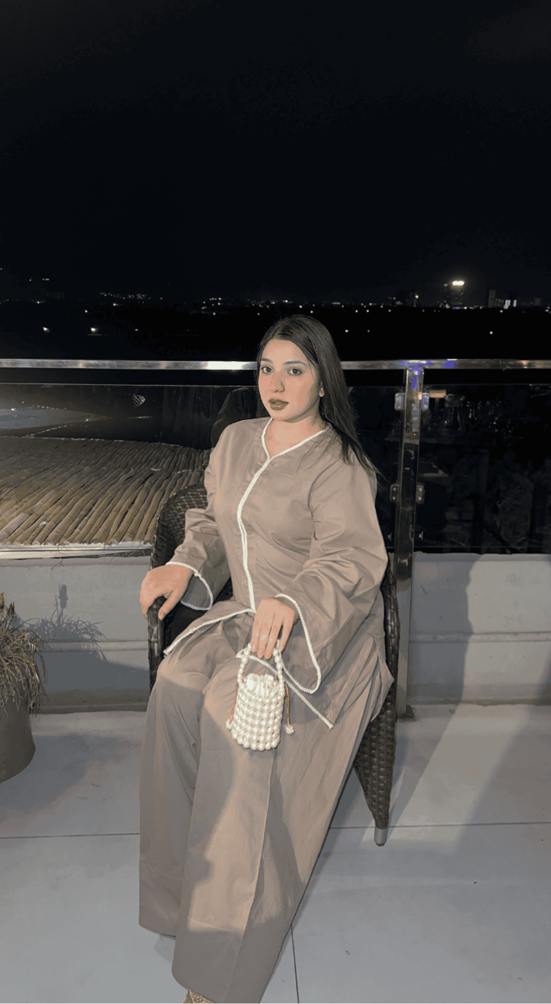 Urban Cut 2 Piece Cotton Embellished  Co- Ord Set with Farshi Shalwar