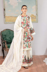 Parisa by Emaan Adeel Unstitched 3 Piece-Pearl Daisy