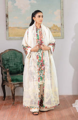 Parisa by Emaan Adeel Unstitched 3 Piece-Pearl Daisy