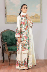Parisa by Emaan Adeel Unstitched 3 Piece-Pearl Daisy