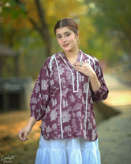Urban Cut Printed Cotton Shirt for Women Floral Everyday Wear