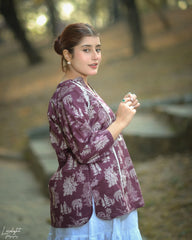 Urban Cut Printed Cotton Shirt for Women Floral Everyday Wear
