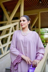 Day to Slay By Mashrib Stitched 2 Piece Summer Suit-Soft Twilight