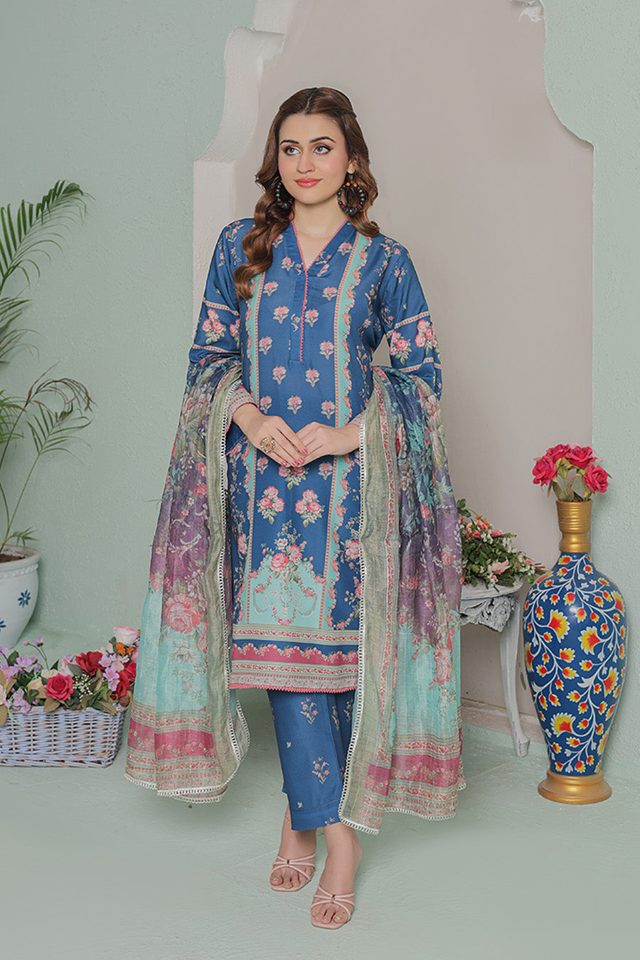 Gul Fishan By Opole Unstitched 3 Piece Lawn  Collection-GF-07