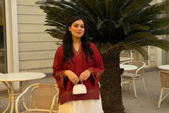 Urban Cut Embroidered Flowy Kurti Top