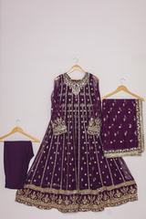 O'Pole Stitched 3 Piece Luxury Lawn Vol-01 Collection-OP3P-015
