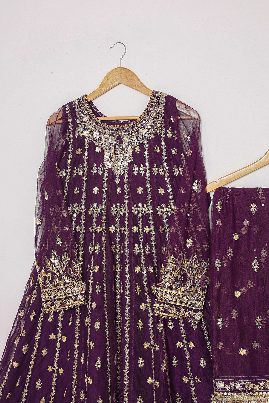 O'Pole Stitched 3 Piece Luxury Lawn Vol-01 Collection-OP3P-015