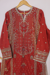 O'Pole Stitched 3 Piece Luxury Lawn Vol-01 Collection-OP3P-016