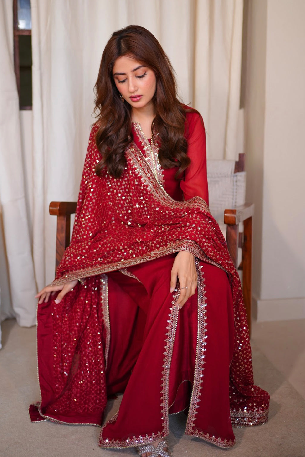 Meeral Stitched 3 Piece Luxury Formals Pret Collection'2025-Gulnaar - Meeral Luxe