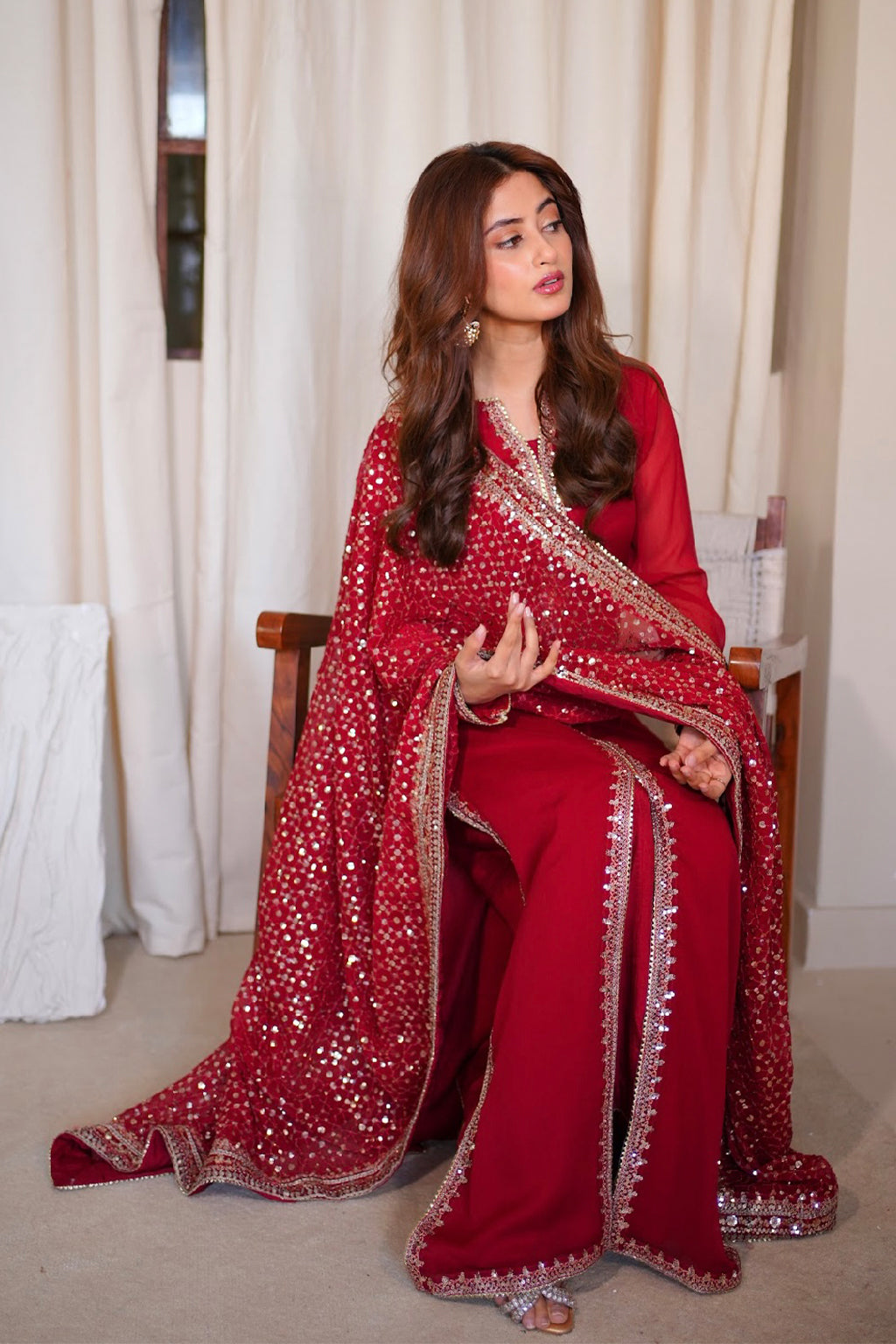 Meeral Stitched 3 Piece Luxury Formals Pret Collection'2025-Gulnaar - Meeral Luxe