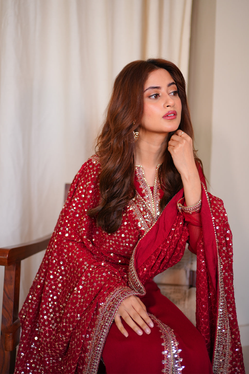 Meeral Stitched 3 Piece Luxury Formals Pret Collection'2025-Gulnaar - Meeral Luxe