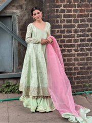 Riwayat By Yashfa Studio Stitched 3 Piece Luxury Formals Suit-BANO RANI