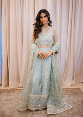 La More Unstitched 3 Piece Festive Formals Collection'2024-Ocean Mist