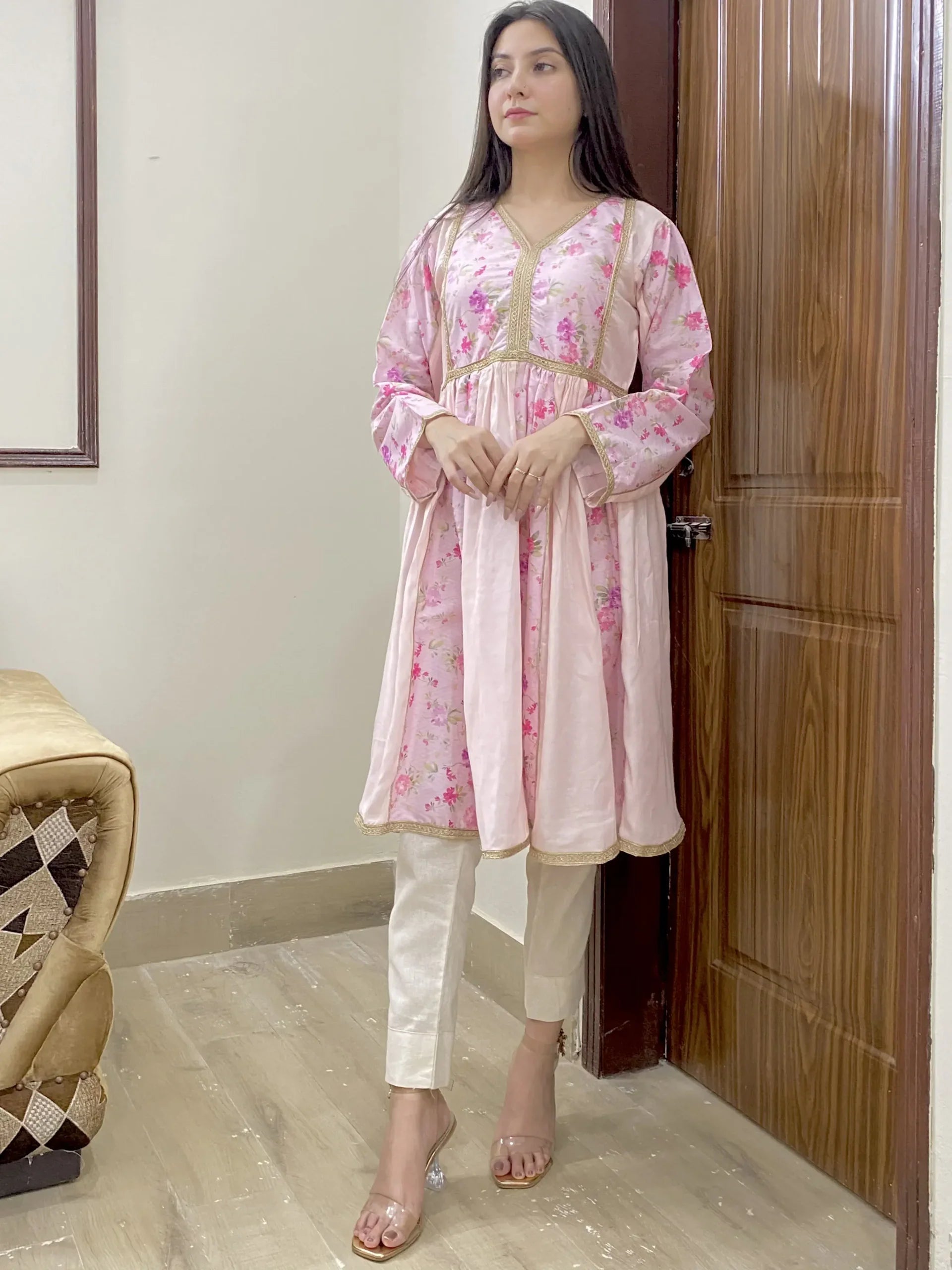 Urban Cut Cotton Printed Patch Work Frock Unique & Comfortable 1 Piece