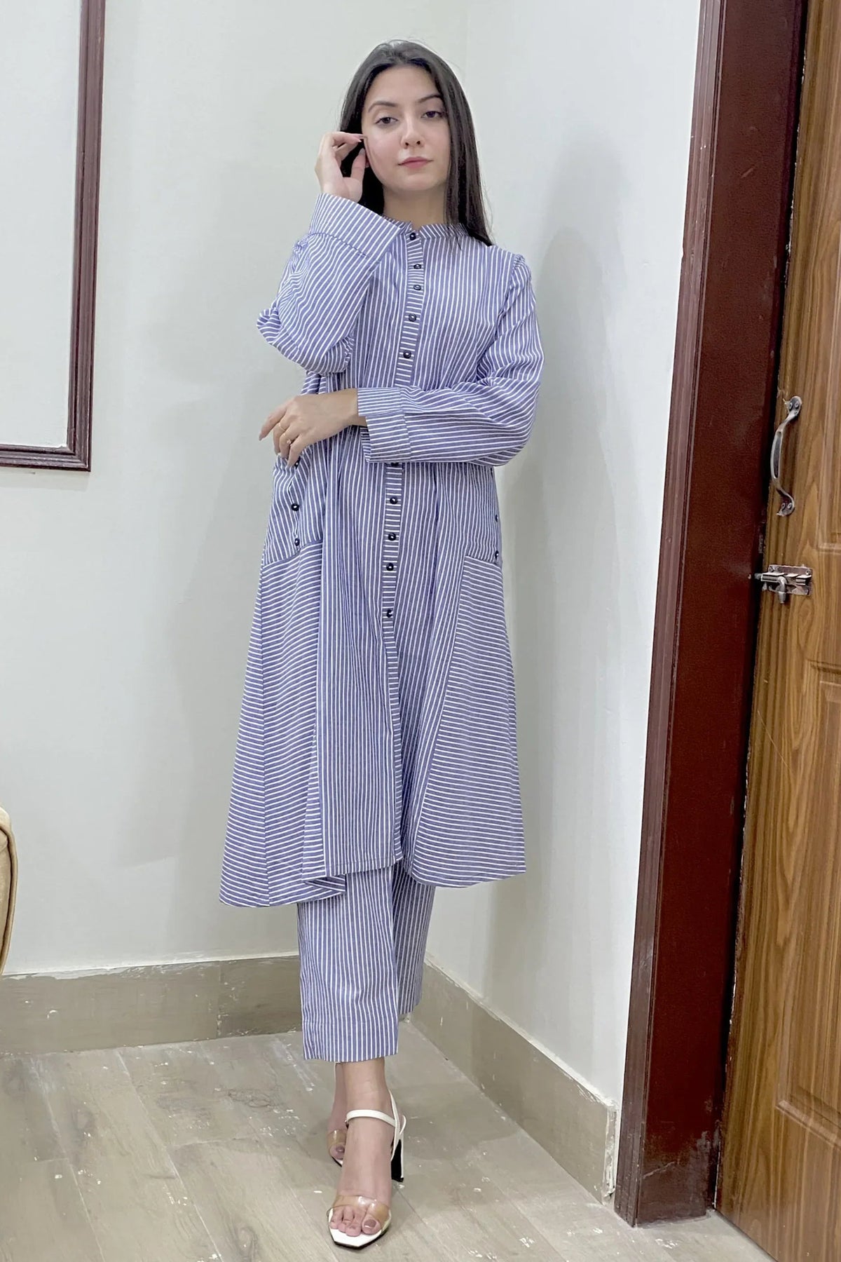 Urban Cut 2 Piece Cotton Yarn Dyed Co Ord Set