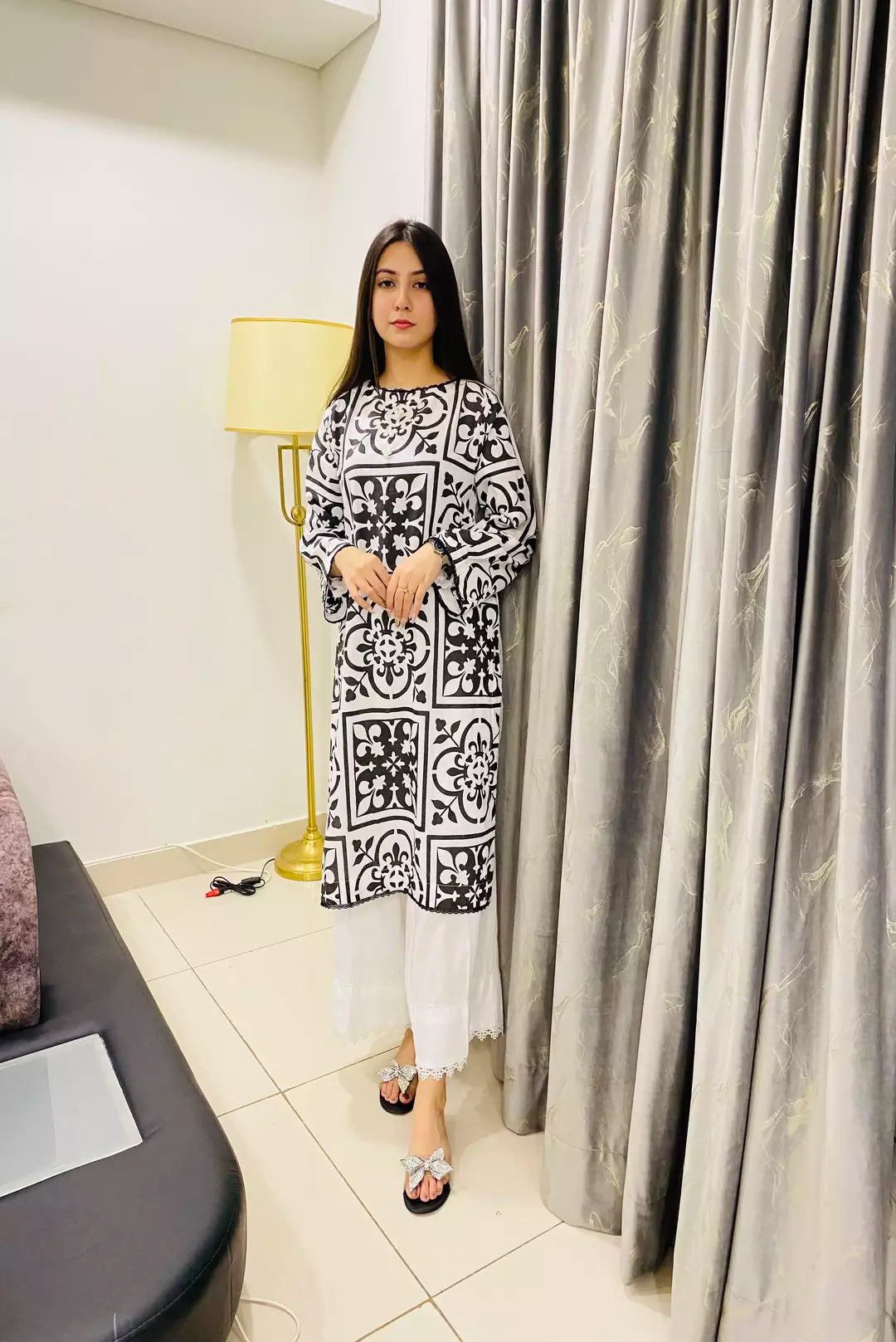 Urban Cut Cotton Block Printed Kurta Elegant & Comfortable 1 Piece