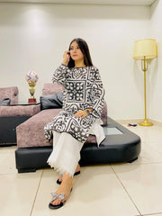 Urban Cut Cotton Block Printed Kurta Elegant & Comfortable 1 Piece