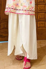 Urban Cut Cream Flowy Culotte-T0311