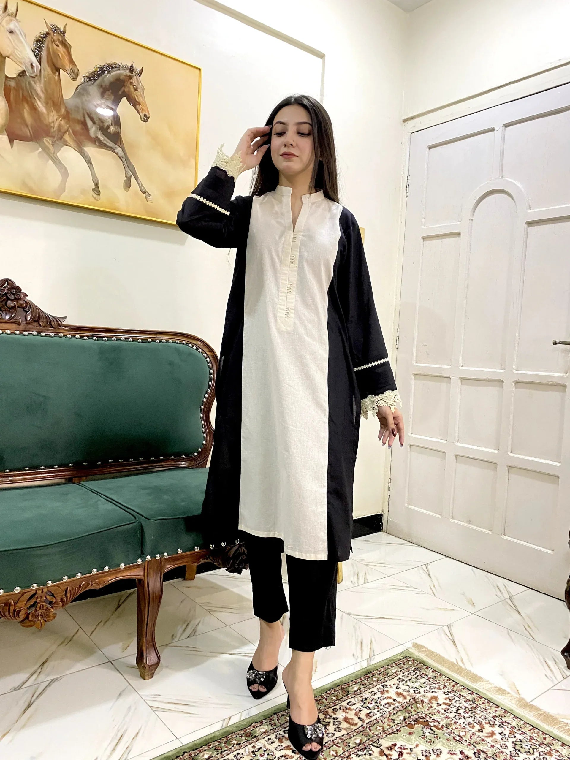 Urban Cut 1 Piece Cotton Embellished Kurta Stylish & Elegant