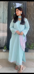 Solstic by Meerak Stitched 3 Piece Emb Lawn Suit-Faye