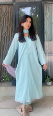 Solstic by Meerak Stitched 3 Piece Emb Lawn Suit-Faye
