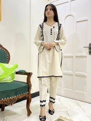 Urban Cut 2-Piece Cotton Embroidered Dress Premium & Versatile