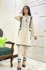 Urban Cut 2-Piece Cotton Embroidered Dress Premium & Versatile
