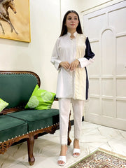 Urban Cut Versatile Design Cotton patchwork Shirt 1 Piece