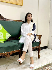 Urban Cut Versatile Design Cotton patchwork Shirt 1 Piece