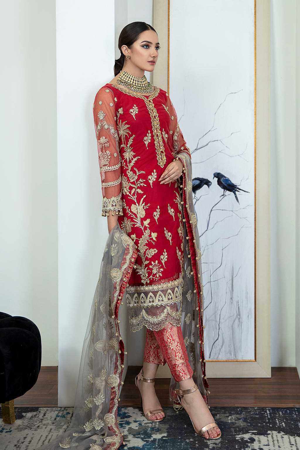 Zarposh Unstitched 3 Piece Formals Collection-Avis 08