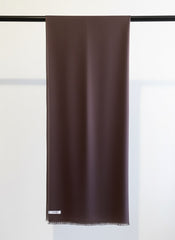 Zauk Scarf Collection'2025-Dark Brown Scarf