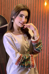 Urban Cut Stitched Co Ords Emb Suit-C0273