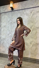 Urban Cut Stitched Co Ords Emb Suit-C0274