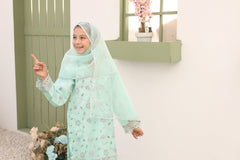 Saheli By Suntex Stitched 3 Piece Eid Kids Formals Suit-2631-Aquamarine