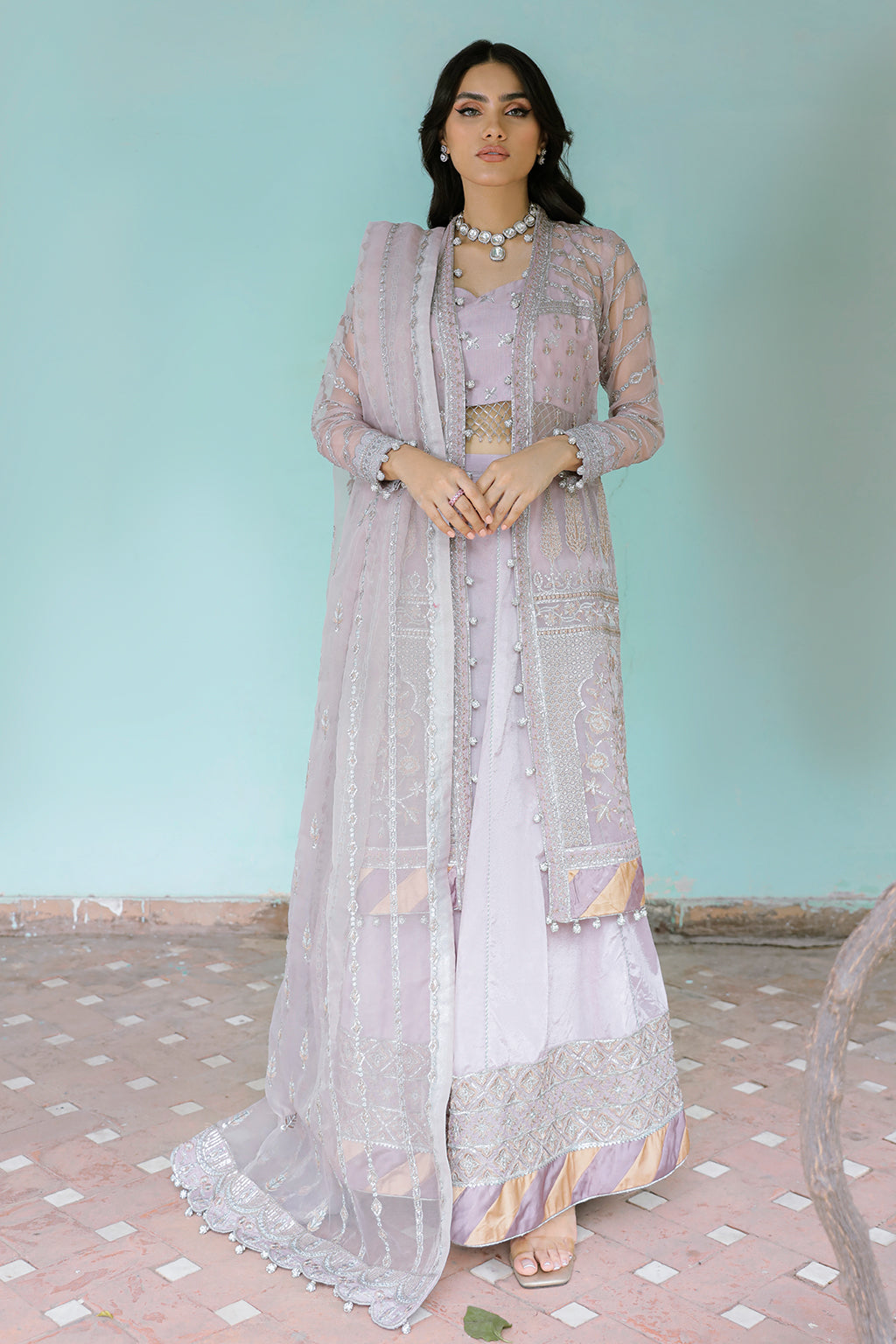 Zarposh Unstitched 3 Piece Formals Collection-SALVIA