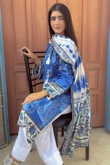 Urban Cut Printed Lawn Stitched 3 Piece Suit