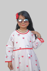 Urban Cut Printed 2 Piece Set Hello Kitty Print- Stitched (Shirt  Trouser)